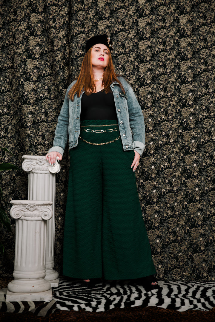 Muse Pants in “Dots" (Spruce)