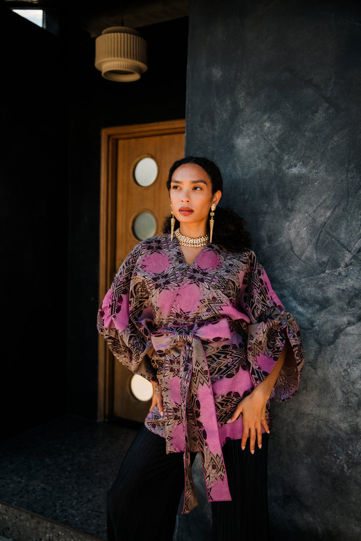 Theater Jacket in “Palm Springs" (Pink)