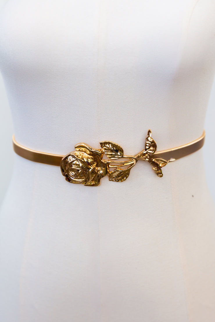 Mystic Rose Elasticized Belt (Gold)