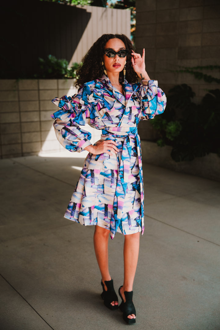 Ruffle Trench Coat in “Tristan und Isolde”
