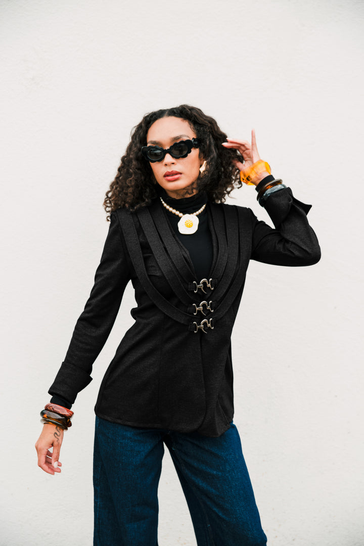 Sartorialist Ponte Blazer in "Black”