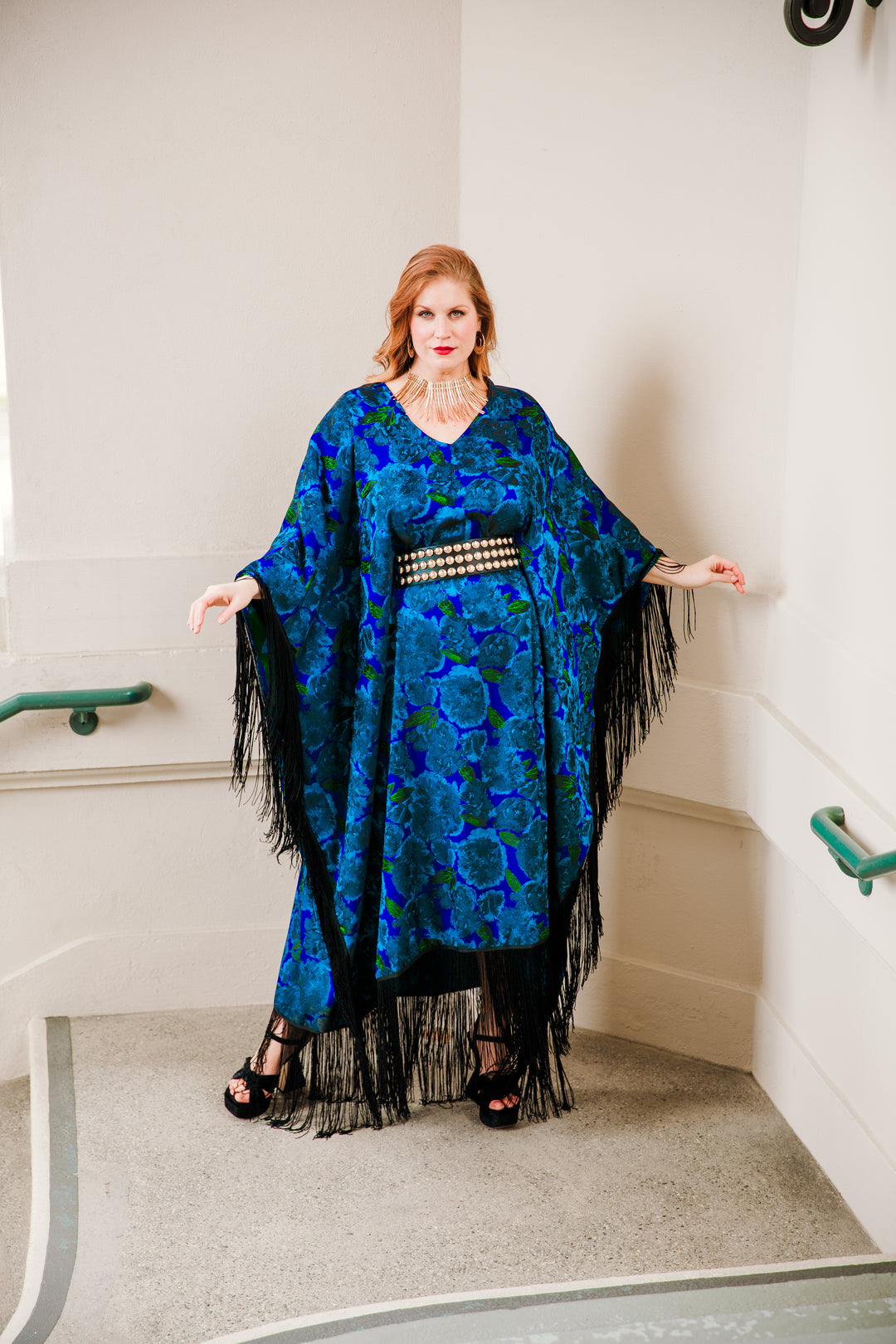 Runway Fringe Kaftan in "Frida"