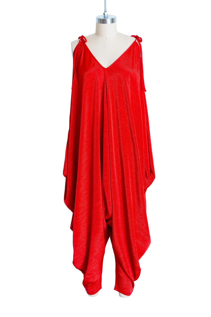 Poiret Jumpsuit in "Red Slink"