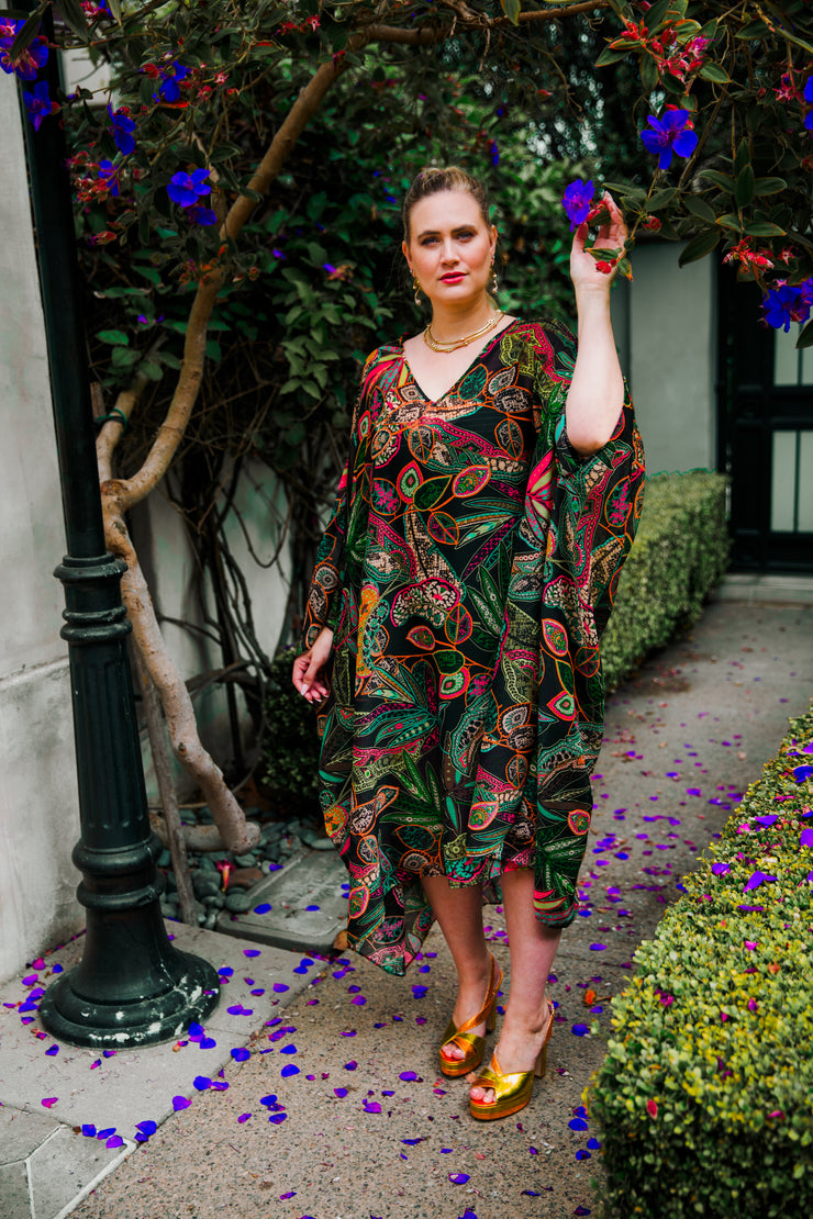 Kaftan in "Summer Paisley" (Maxi)