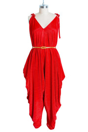 Poiret Jumpsuit in "Red Slink"