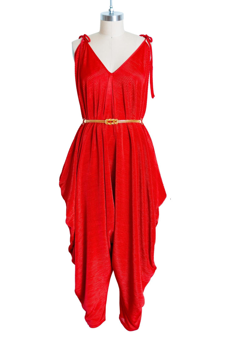 Poiret Jumpsuit in "Red Slink"