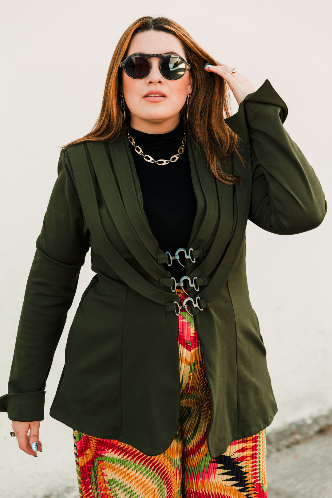 Sartorialist Ponte Blazer in "Olive”
