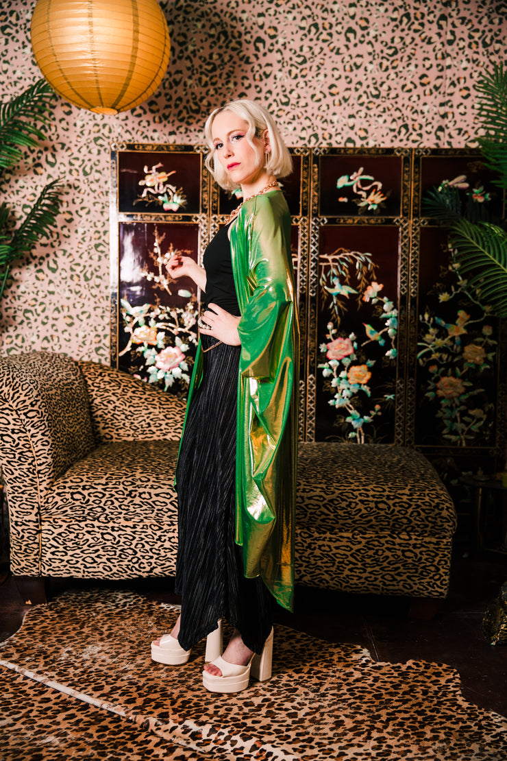 Coloratura Cape in "Disco Fever" (Green)