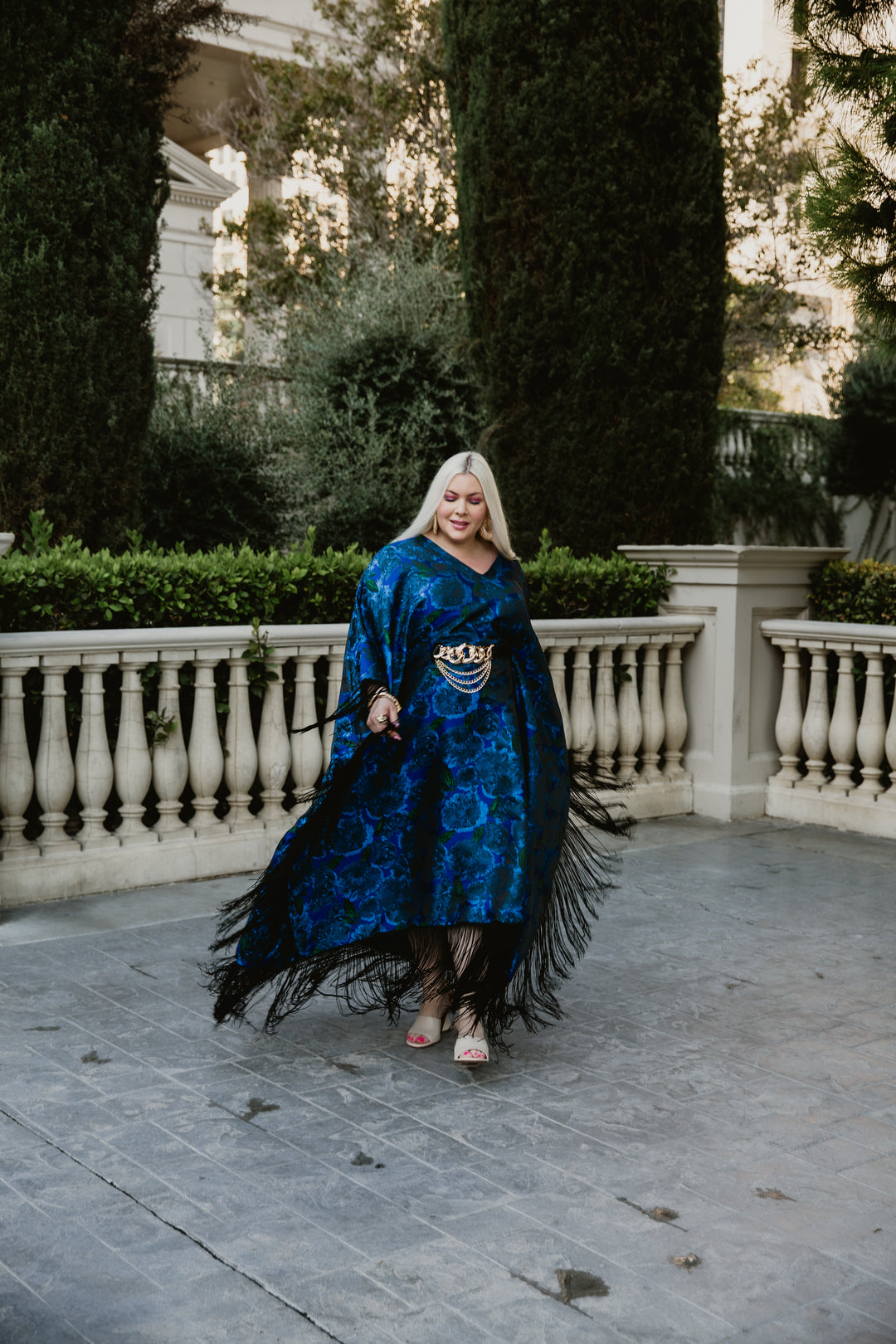 Runway Fringe Kaftan in "Frida"