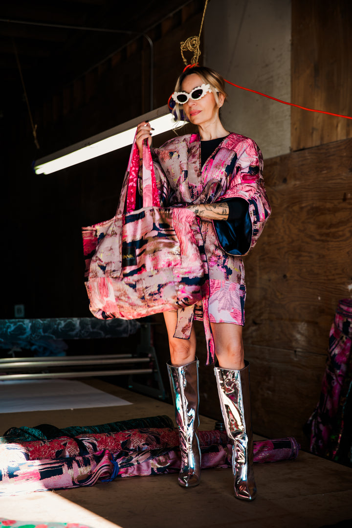 Flip Side Tote Bag in "Patchwork No. 2"