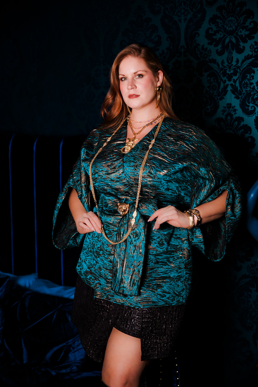 Theater Jacket in “Mefistofele" (Blue)