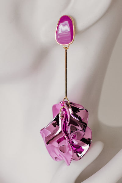 Amour Collection: Hanging on a Thread Earrings (Purple)