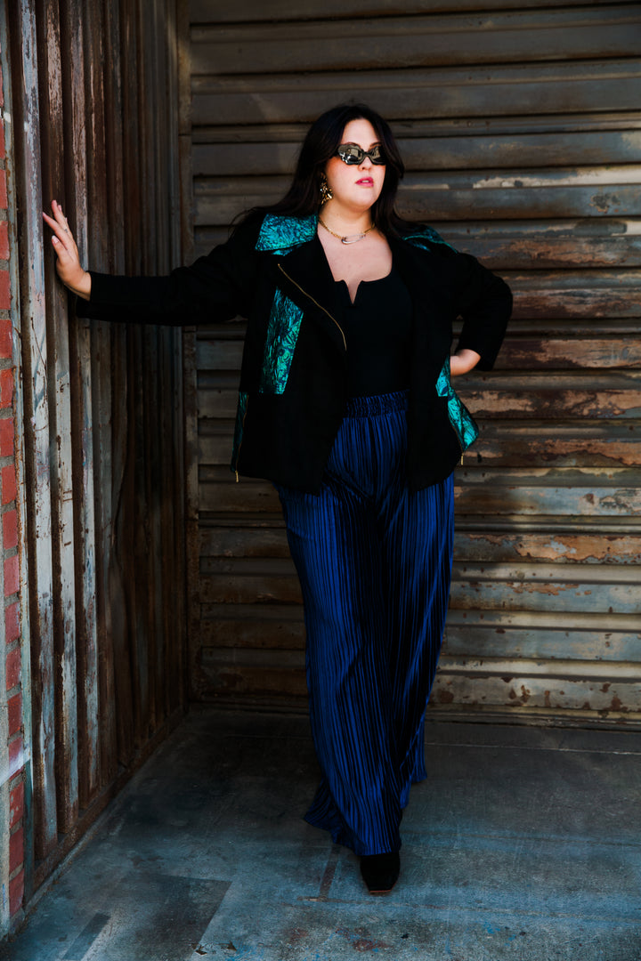 Muse Pants in “Velvet Slink" (Blue)