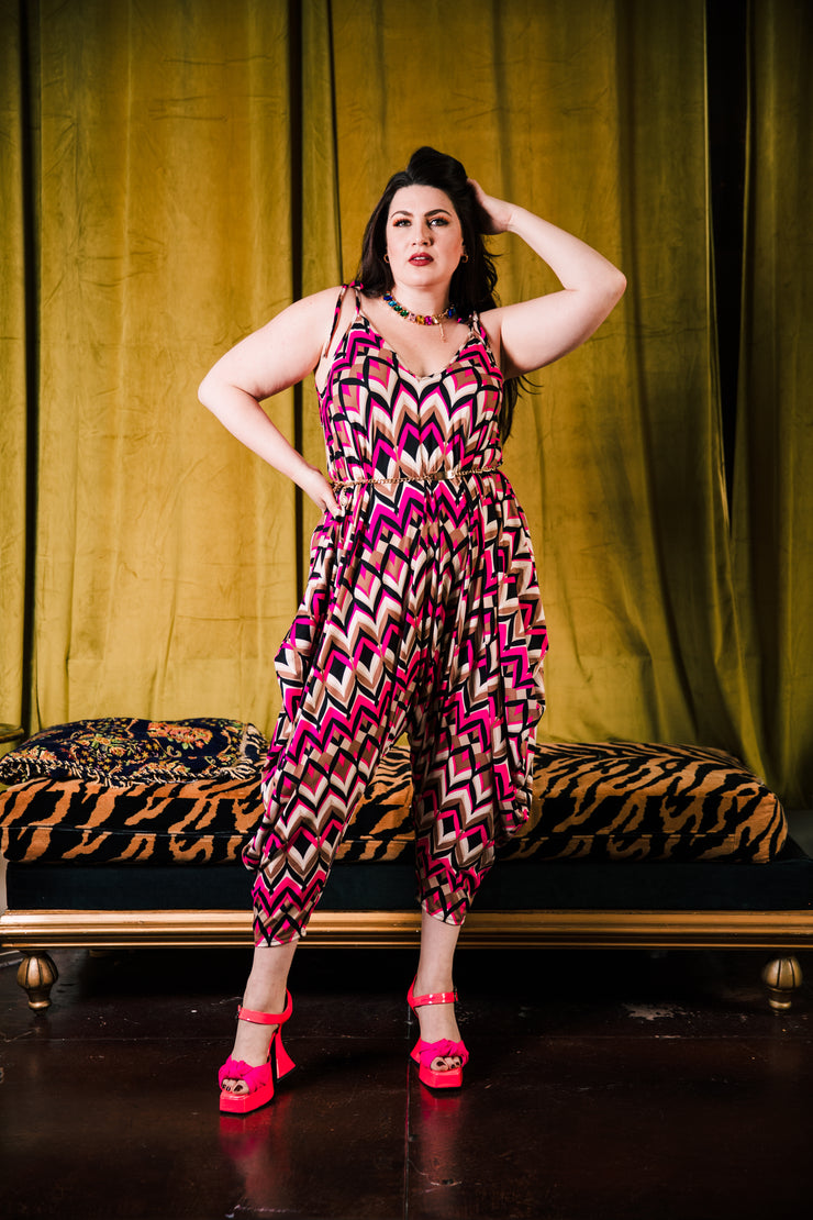 Poiret Jumpsuit in "Retro Pink”
