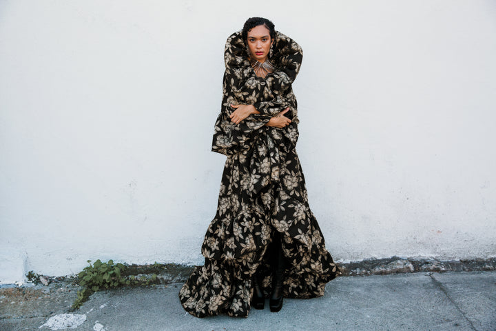 Manhattan Opera Coat Gown Custom in "Norma”