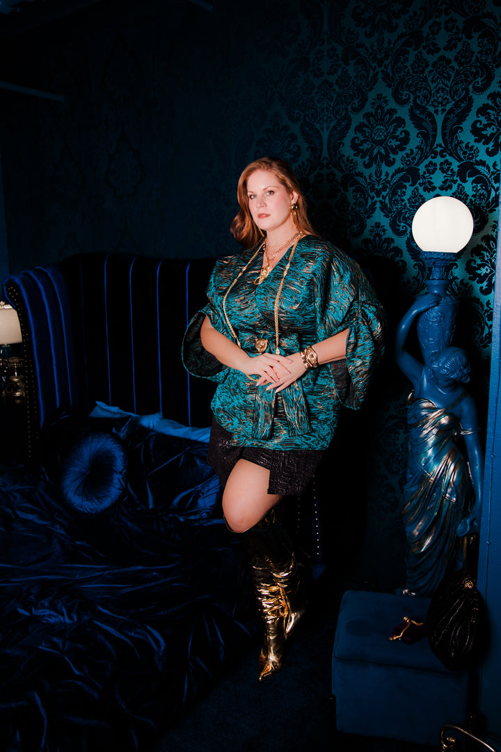 Theater Jacket in “Mefistofele" (Blue)