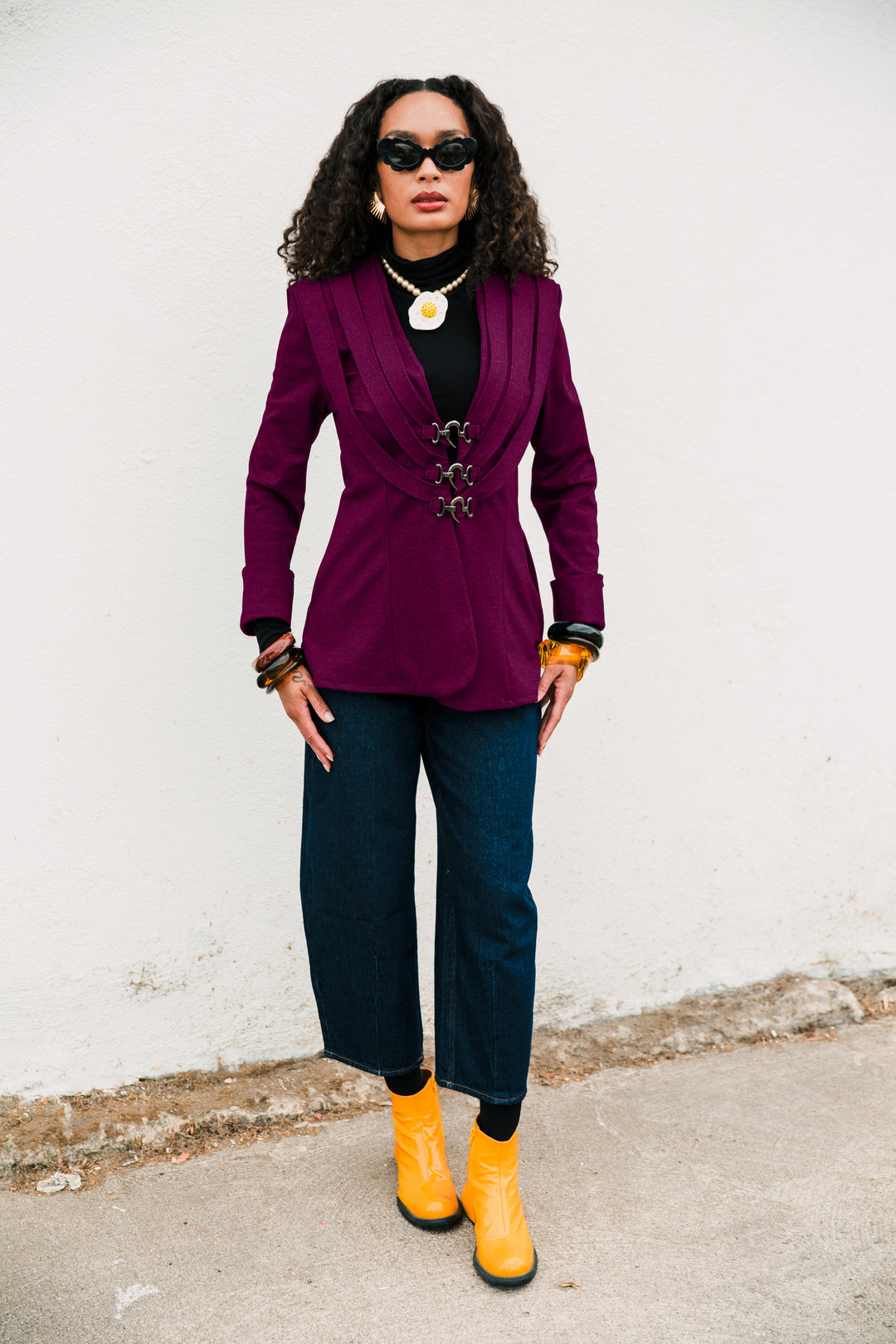 Sartorialist Ponte Blazer in "Elderberry”
