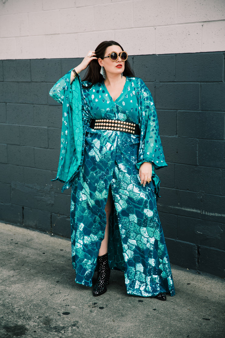 Bohémienne Kimono Robe “Good Luck” (Runway Edition)