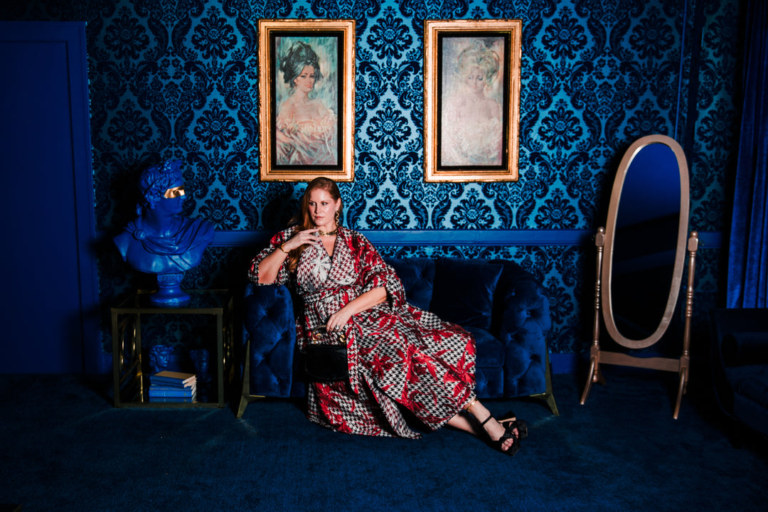 Parisian Coat in "Piqué Houndstooth”