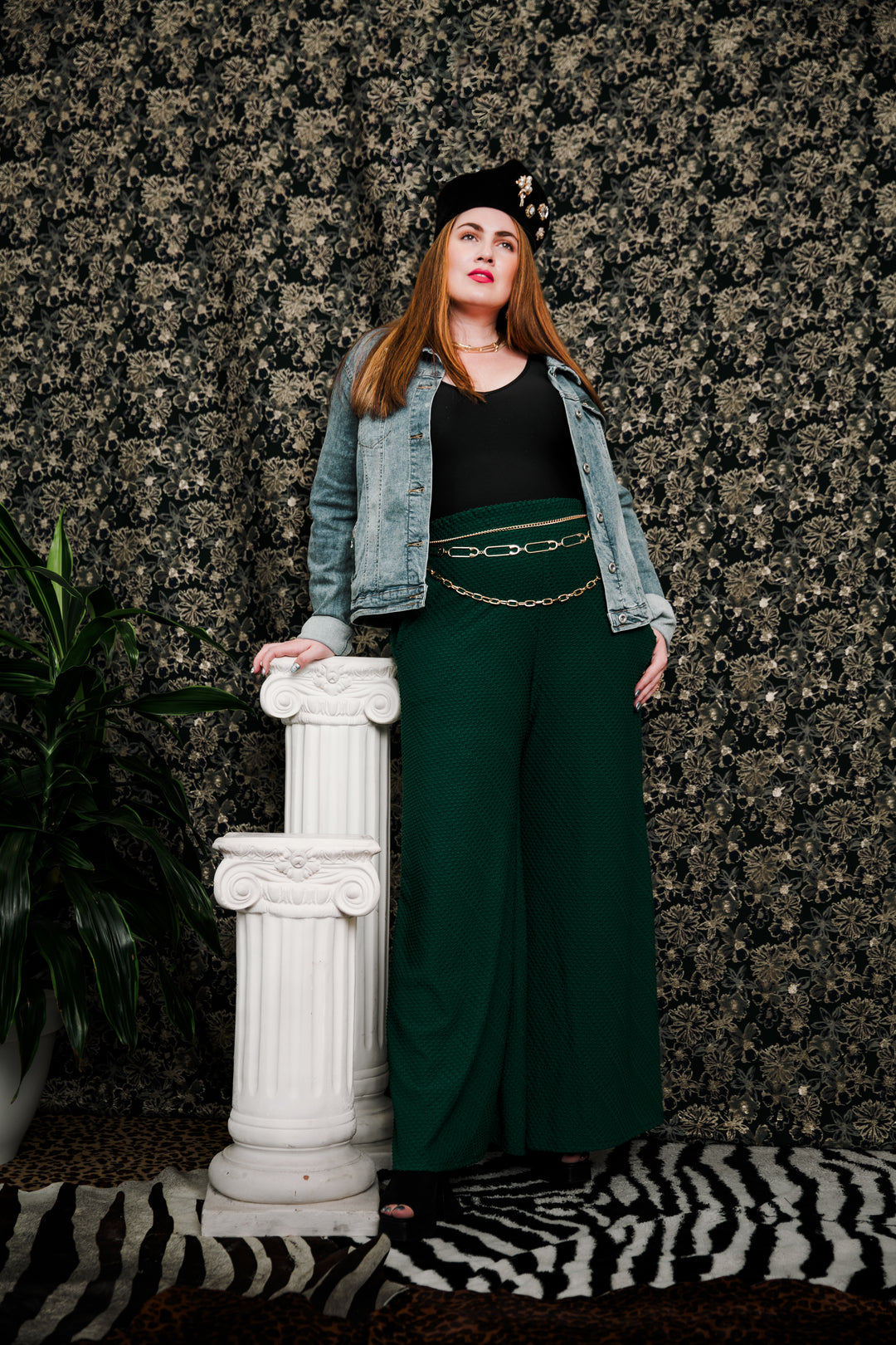 Muse Pants in “Dots" (Spruce)