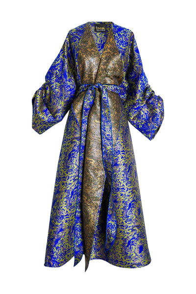 Parisian Coat in "Lucia di Lammermoor" (Blue & Green)