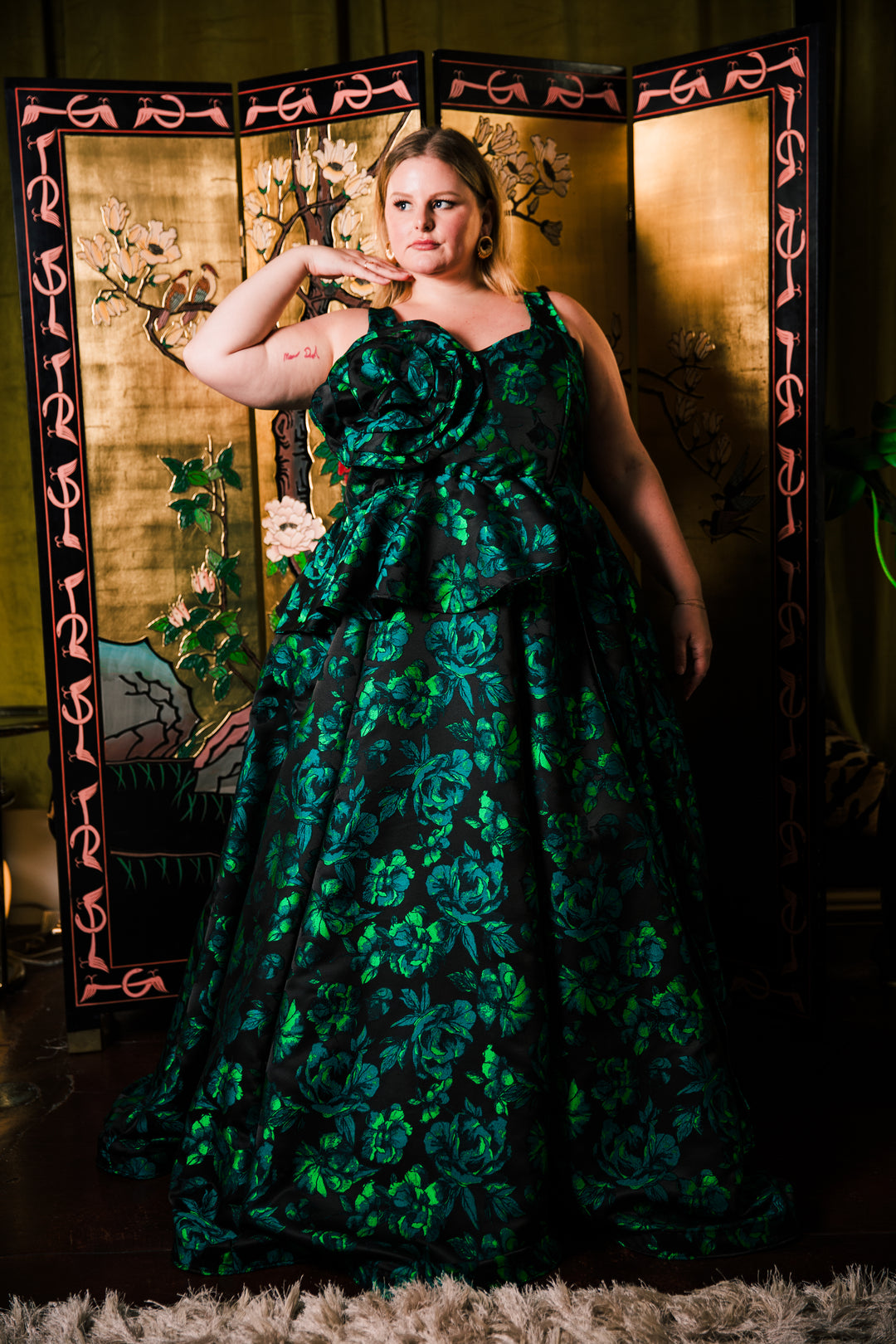 Fleur Peplum Top in "Il Viaggio a Reims"