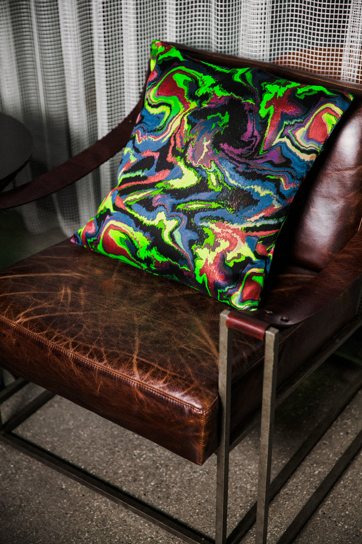 Pillow in "Brat Marble"