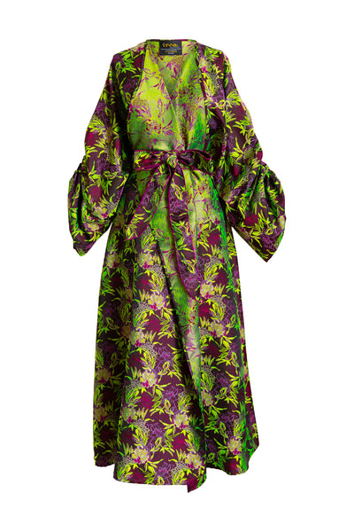 Parisian Coat in "Daphne" (Purple and Green)