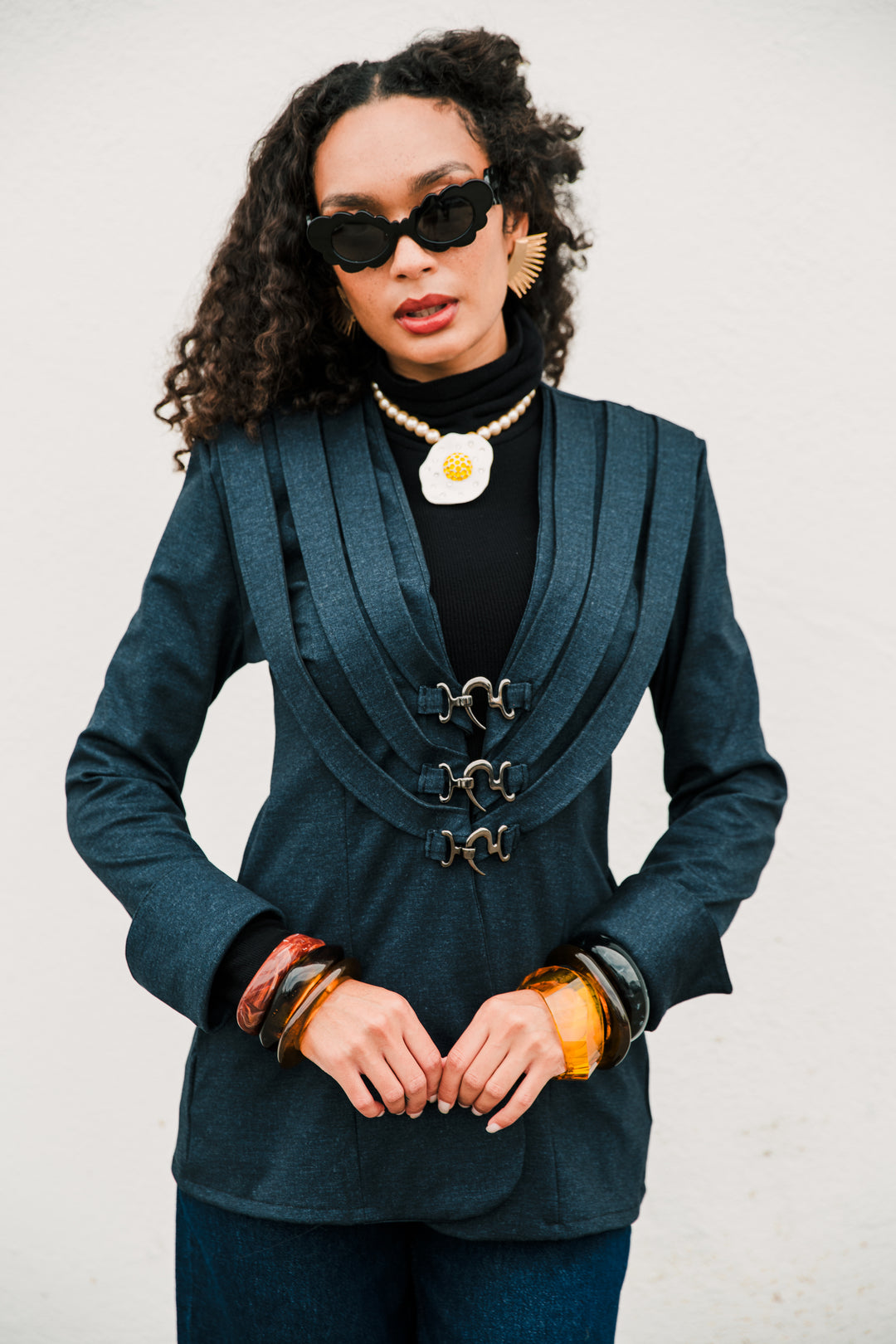 Sartorialist Ponte Blazer in "Denim”