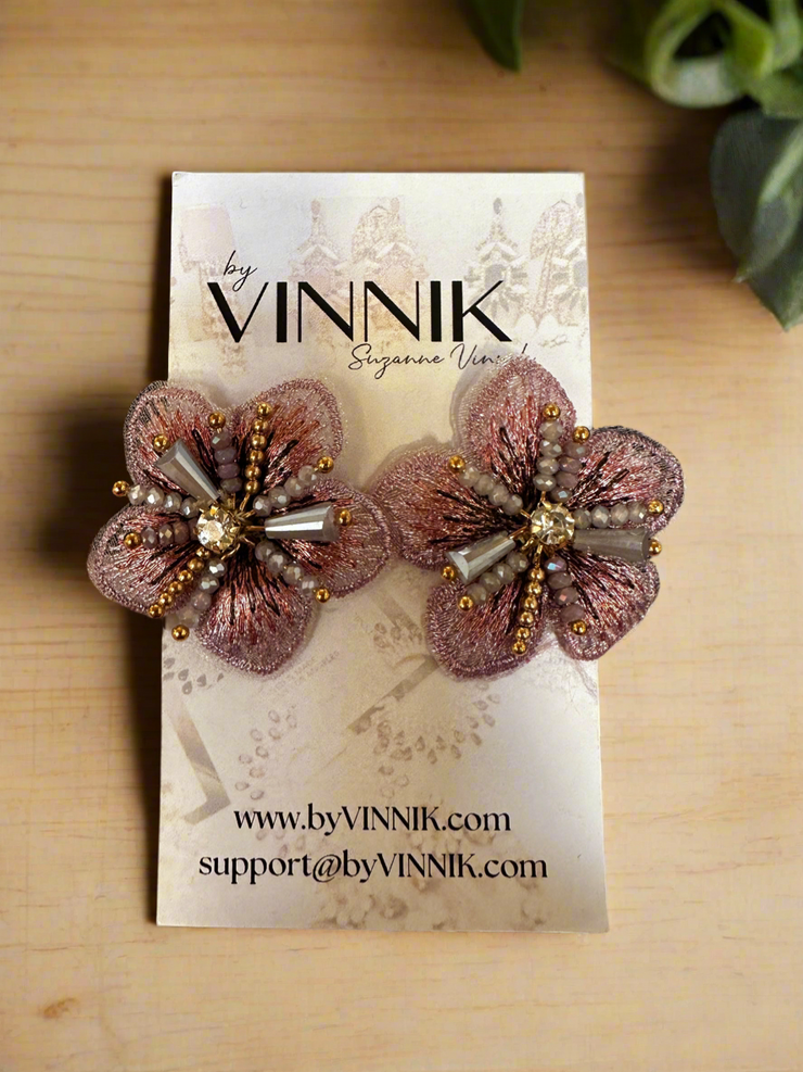 Delicate Petals Earrings (Lavender)