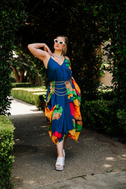 V is for Vinnik Dress in "Nancy" (Blue)