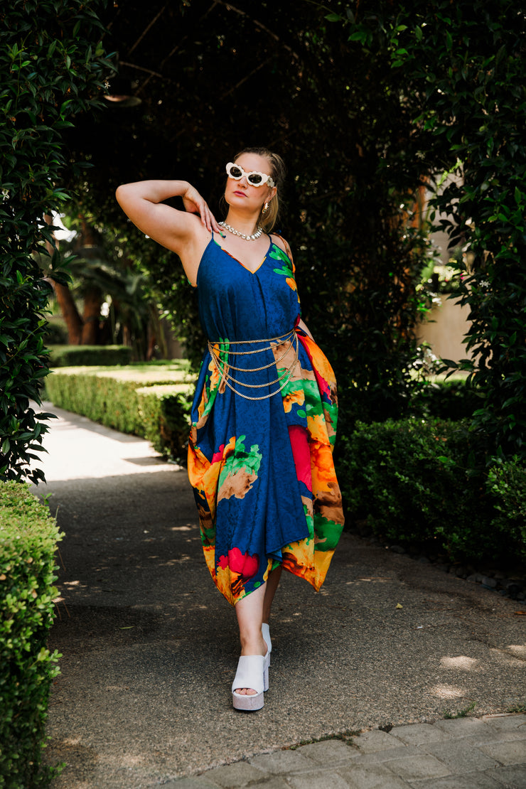 V is for Vinnik Dress in "Nancy" (Blue)
