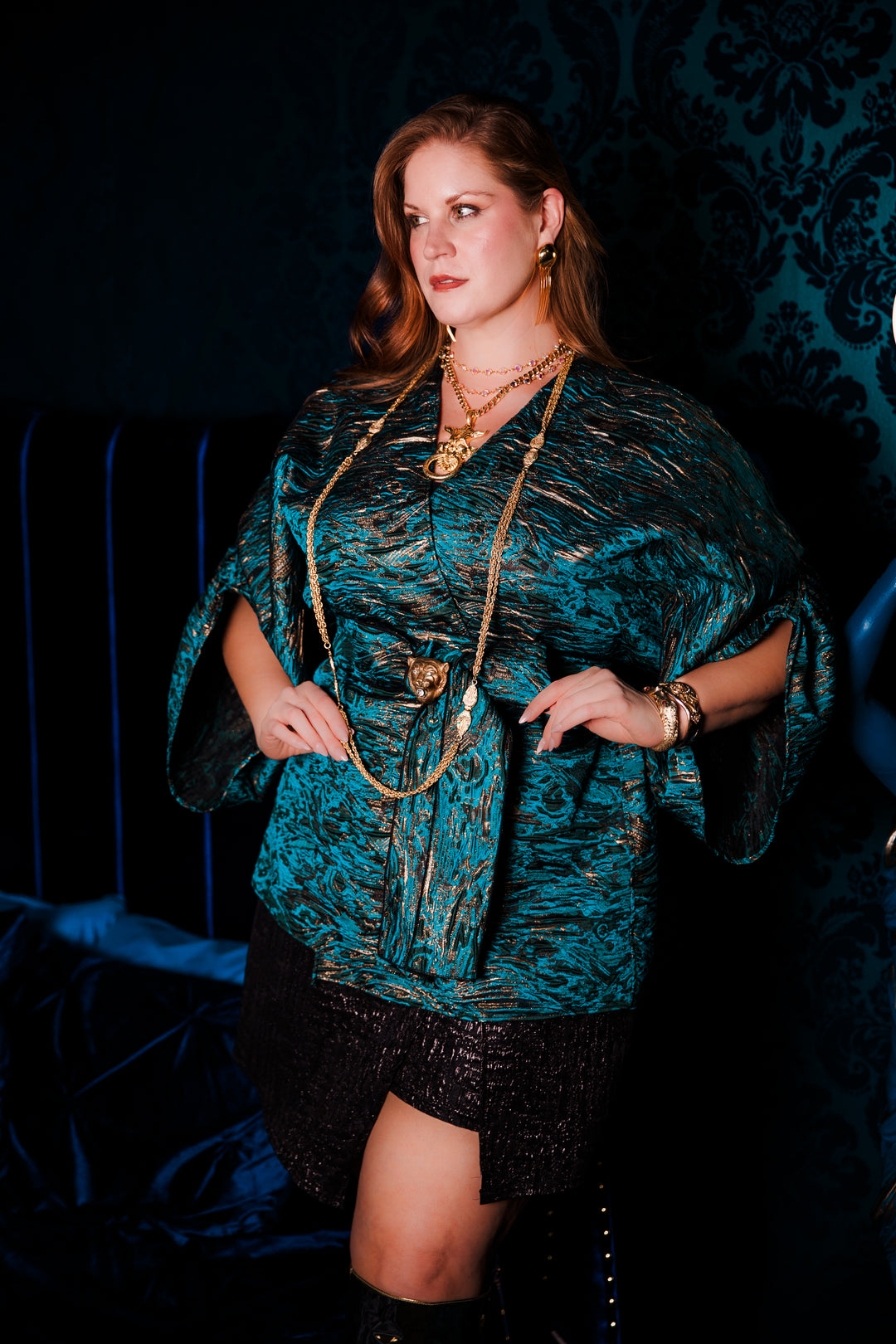 Theater Jacket in “Mefistofele" (Blue)