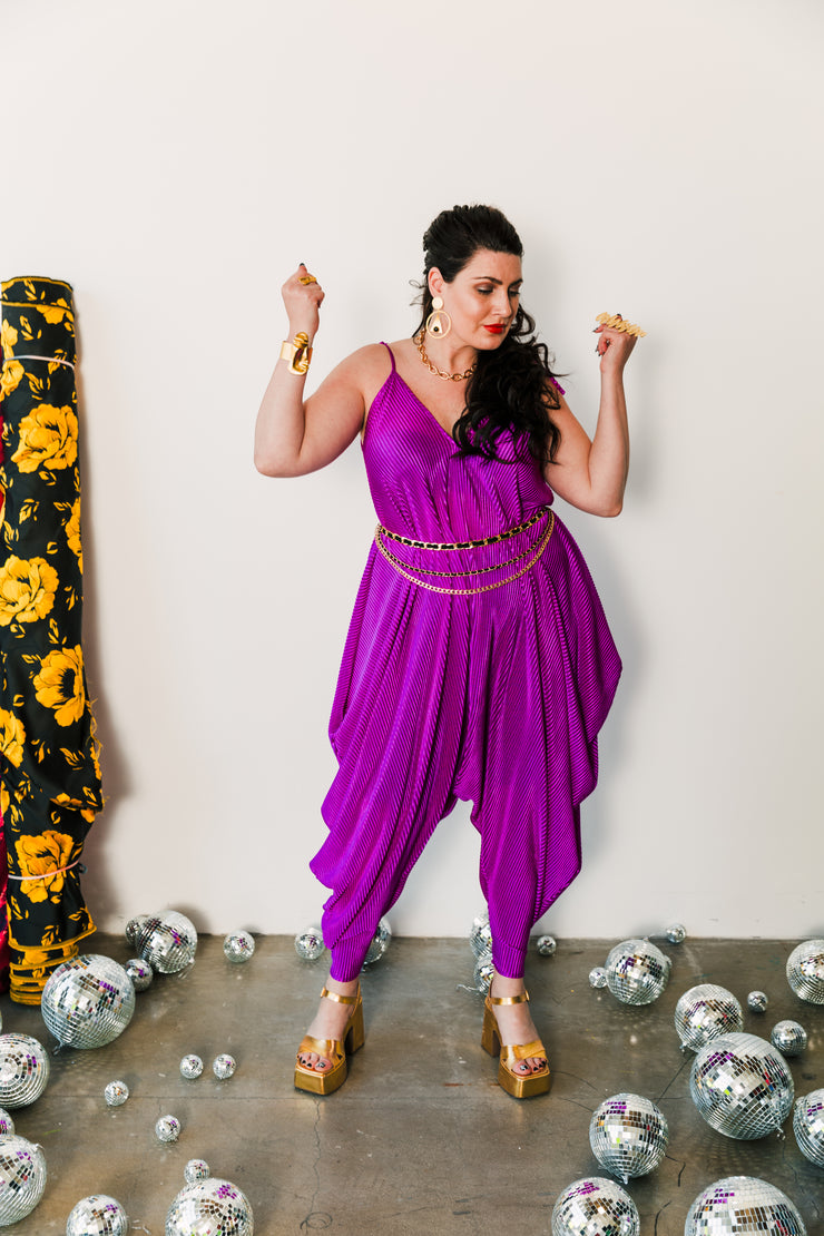 Poiret Jumpsuit in "Orchid Slink"