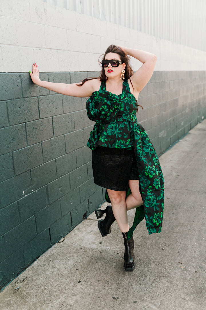 Fleur Peplum Top in "Il Viaggio a Reims"