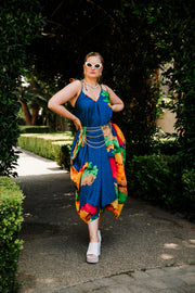 V is for Vinnik Dress in "Nancy" (Blue)