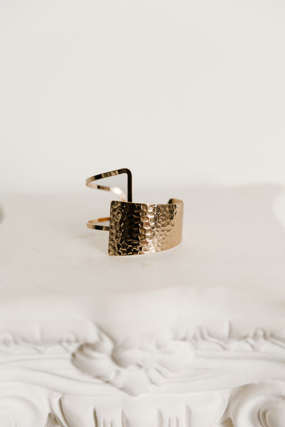 Square Cuff Bracelet (Gold)