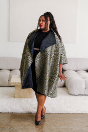 Reversible Opera Coat in "Leopard"