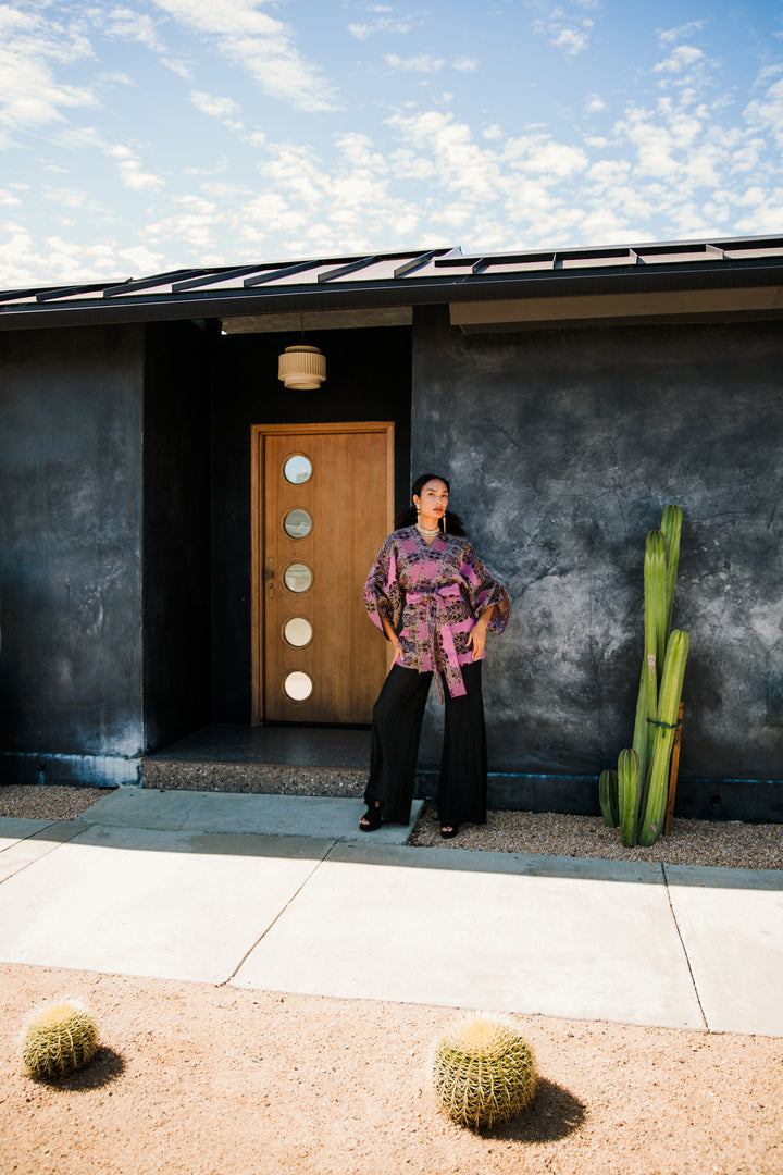 Theater Jacket in “Palm Springs" (Pink)