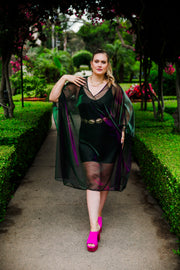 Kaftan in "Electric Mermaid" (Midi)