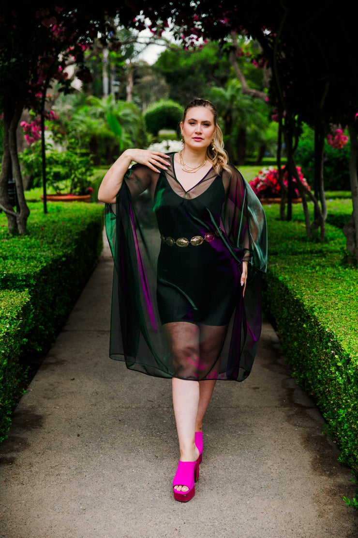 Kaftan in "Electric Mermaid" (Midi)