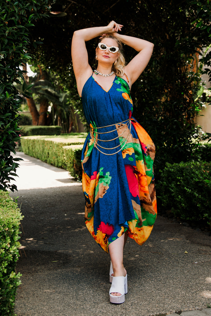 V is for Vinnik Dress in "Nancy" (Blue)