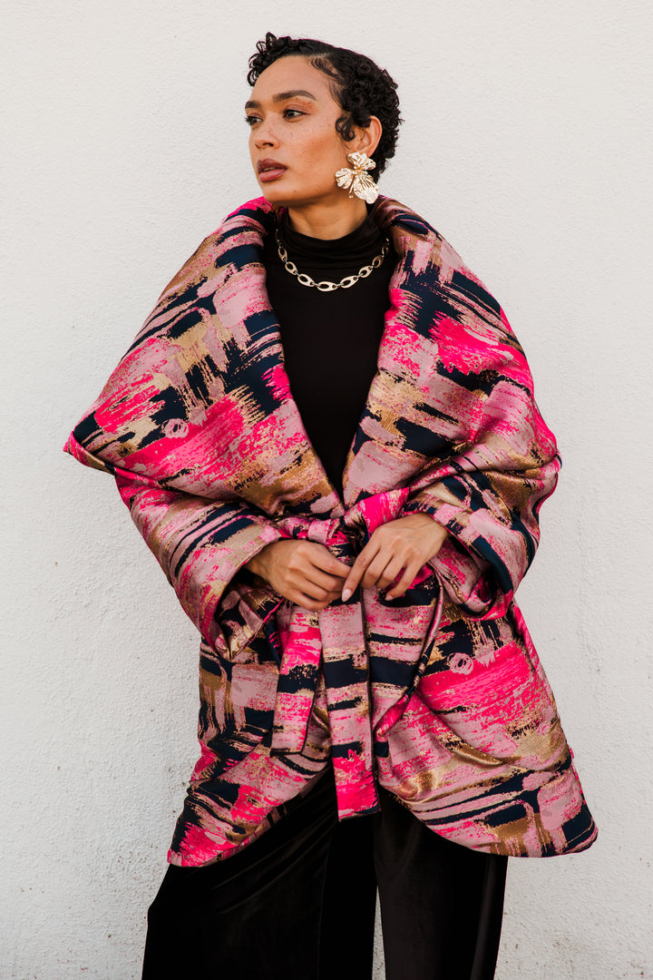 Cocoon Coat in "Blonde"