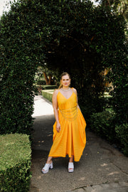 V is for Vinnik Dress in "Yellow Amber Slink"