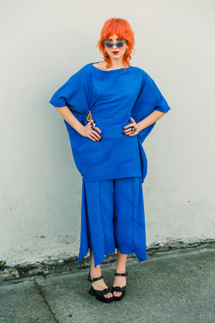 Slink Pants "Spiral Quilt" (Blue)