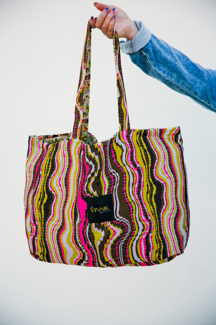 Flip Side Tote Bag "Summer and Smoke"