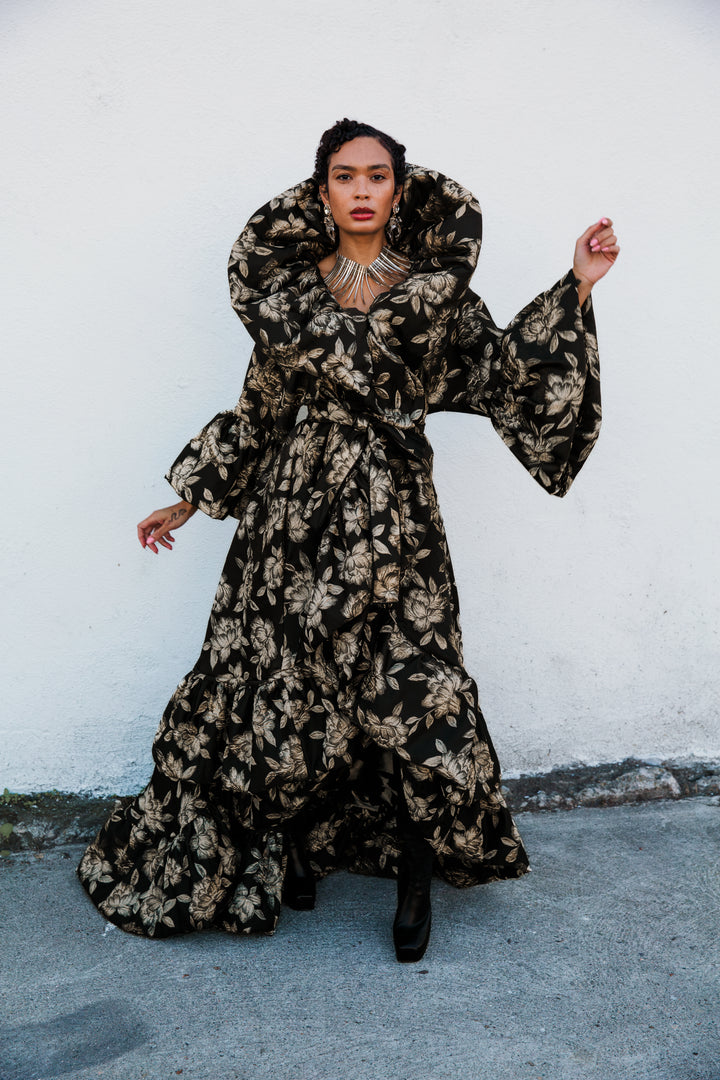 Manhattan Opera Coat Gown Custom in "Norma”