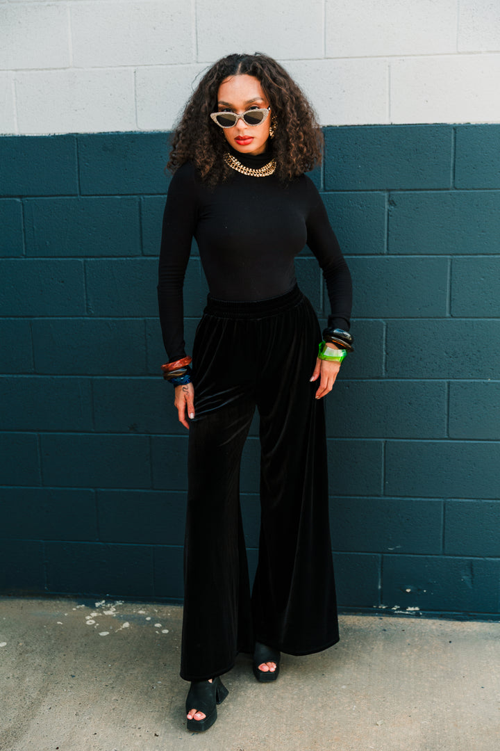 Muse Pants in “PREMIUM VELVET” (Black)