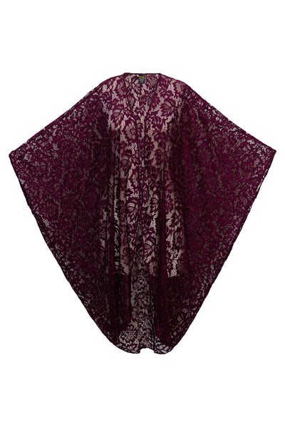Coloratura Cape in "Cherry Cola Lace"