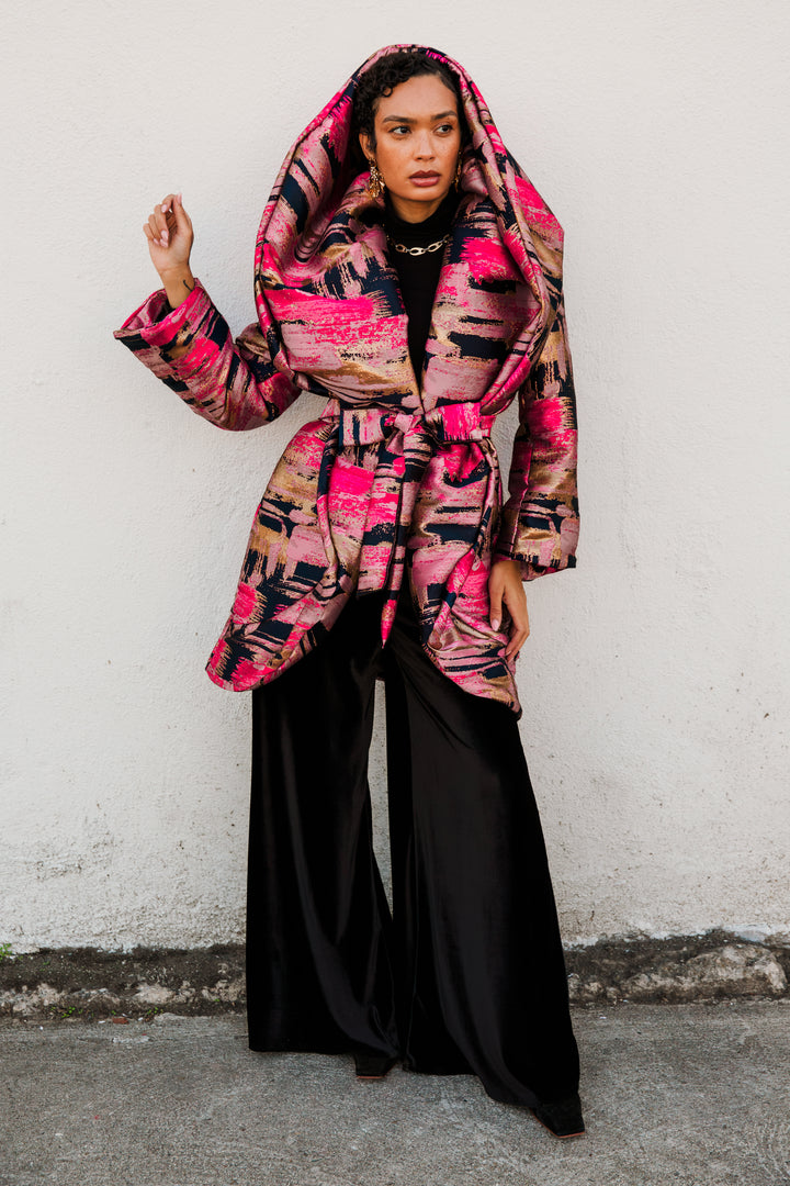 Cocoon Coat in "Blonde"